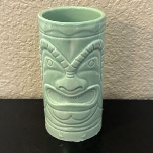 Bacardi Rum Tiki Totem Tumbler Cup Mug Mint Green Ceramic 16 Oz